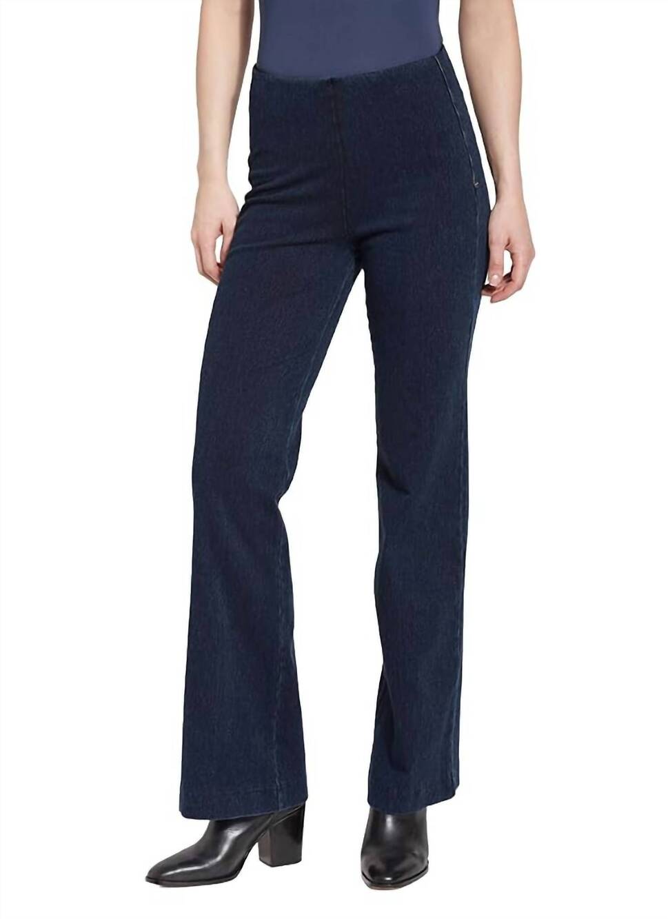 NEW LYSSE women's denim trouser - plus in indigo